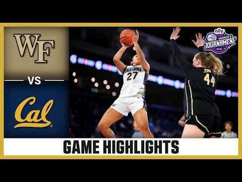 Wake Forest vs. Cal Game Highlights | 2026 Ally ACC Women's Basketball Tournament