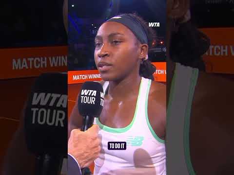 Wise words from Coco! She talks about her future matchup against Karolina Muchova. #CocoGauff #WTA