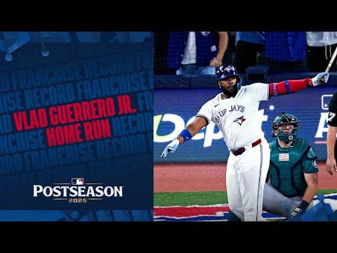 FRANCHISE RECORD! Vlad Guerrero Jr. hits his SIXTH home run of the Postseason for the Blue Jays! 😱