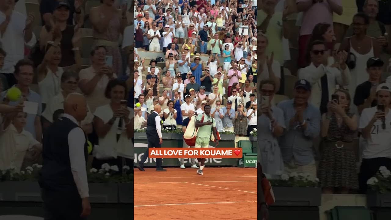 Well played, Moise. We can’t wait to see what’s next. ❤️ #rolandgarros #sports #tennis #france
