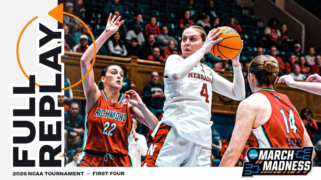 Nebraska vs. Richmond: 2026 NCAA women's First Four | FULL REPLAY