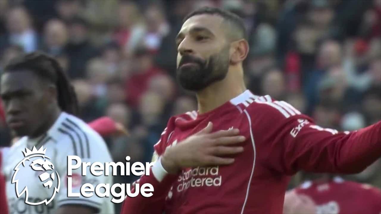 Mohamed Salah's curling effort gives Liverpool 2-0 lead against Fulham | Premier League | NBC Sports