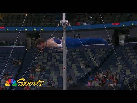 Brody Malone bounces back from high bars disappointment in New Orleans | NBC Sports