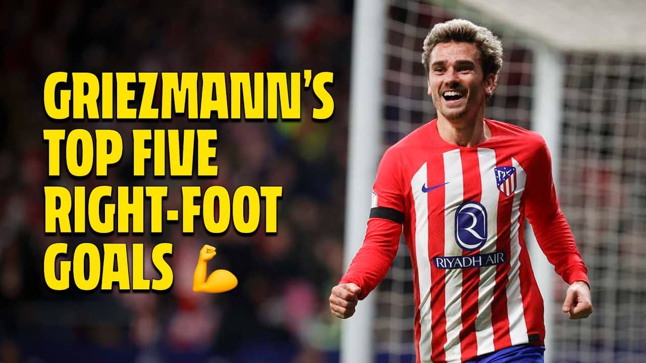 Antoine Griezmann's Top 5 Goals with his Right Foot for Atlético de Madrid