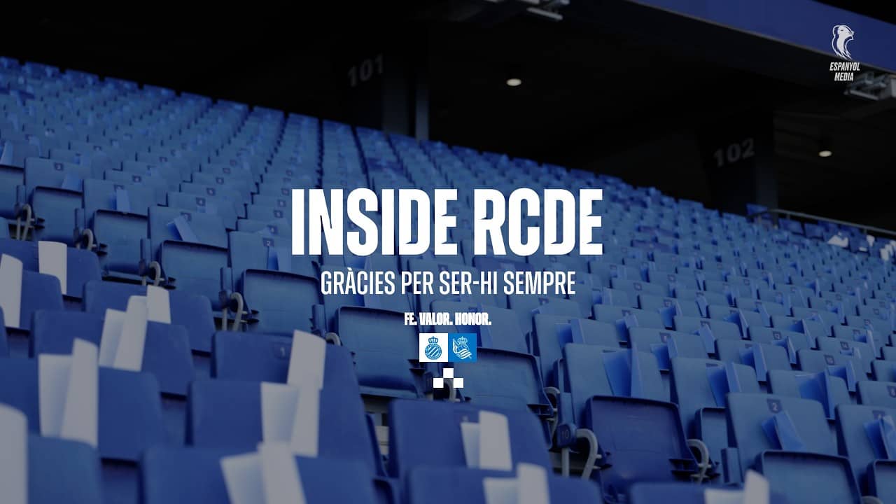 🍿 INSIDE #RCDE: Gràcies per ser-hi sempre ⚔️ #EspanyolRealSociedad