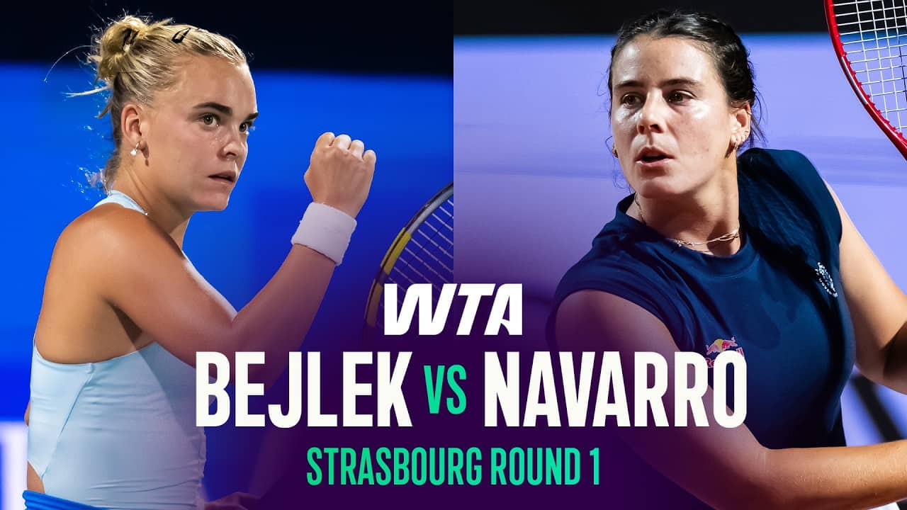 Sara Bejlek vs. Emma Navarro | 2026 Strasbourg Round 1 | WTA Match Highlights