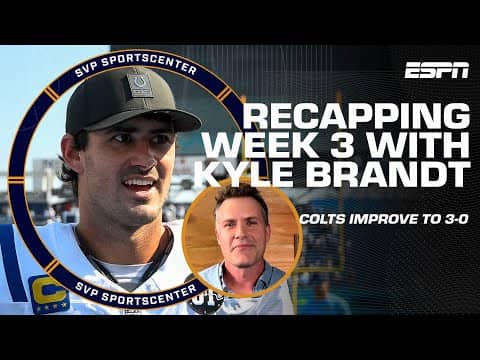 Kyle Brandt says the Colts being 3-0 is ‘the coolest story of September’ | SC with SVP