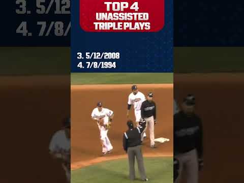 The TOP unassisted triple plays in MLB history! (Asdrúbal Cabrera, Eric Bruntlett)