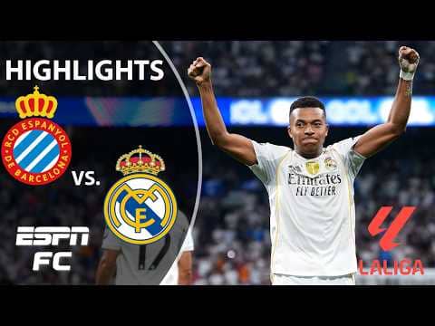 KYLIAN MBAPPE GOAL 🔥 Espanyol vs. Real Madrid | LALIGA Highlights | ESPN FC