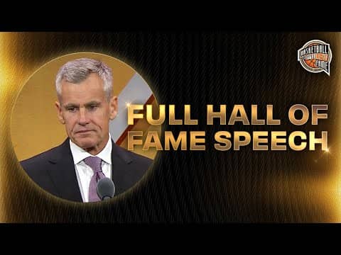 Billy Donovan's Basketball Hall of Fame Enshrinement Speech