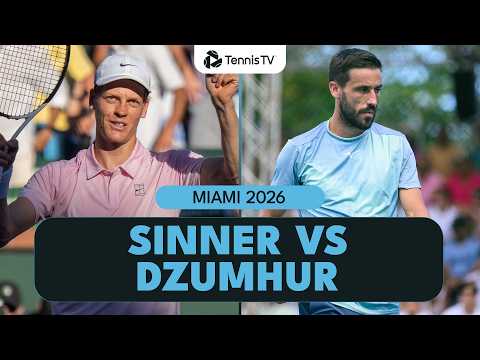 Jannik Sinner's First Match Since Winning Indian Wells vs Dzumhur 💥 | Miami 2026 Highlights