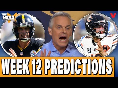 Colin Cowherd’s NFL Week 12 Predictions: Steelers-Bears, Colts-Chiefs | THE HERD Blazin' 5