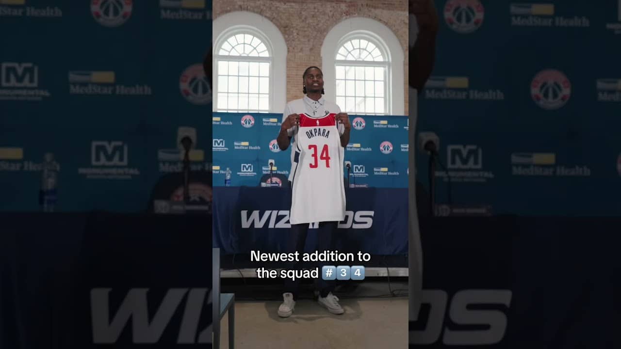 Felix's jersey number just dropped 🤝 #reveal #nba #washingtonwizards #shorts #basketball