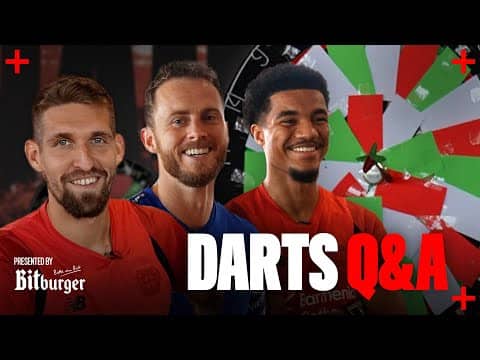 Robert Andrich taking the train to training?! | Bitburger Darts Q&A