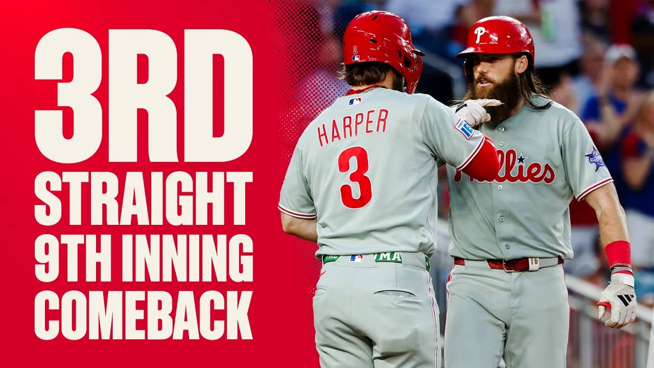 Bryce Harper HOMERS at Washington Nationals to Complete 3rd Consecutive 9th Inning Comeback!