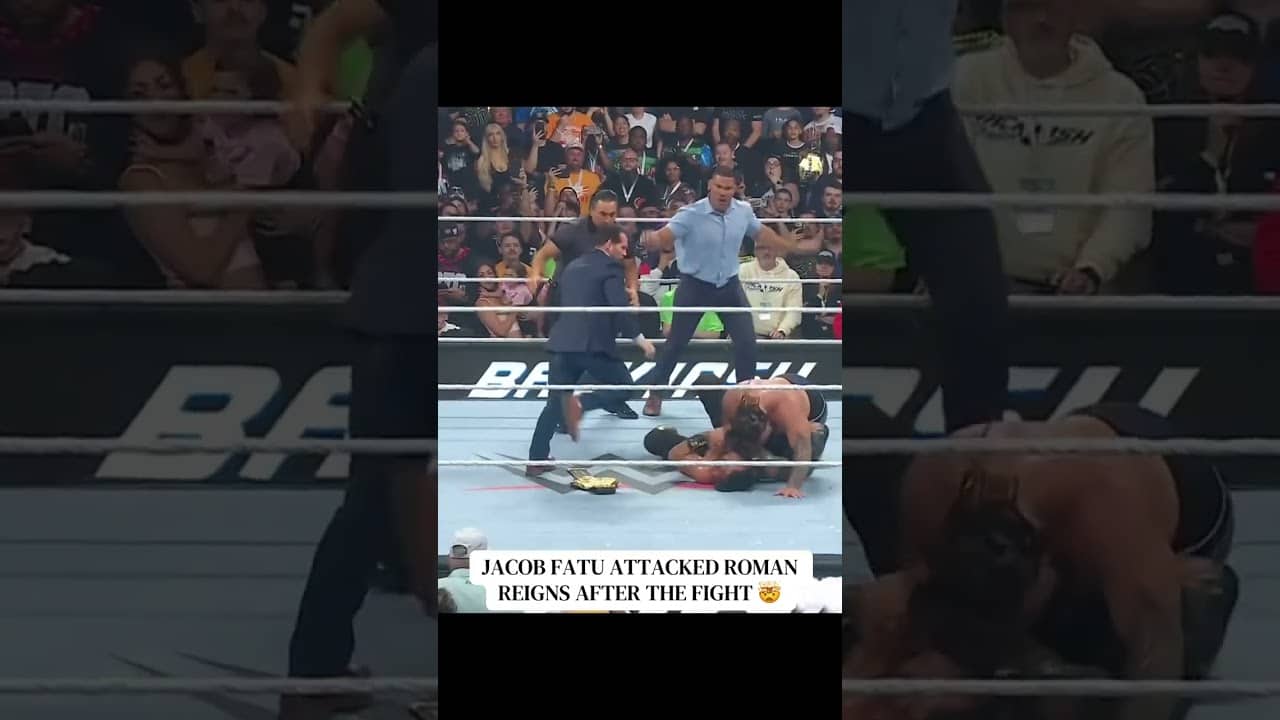 Jacob Fatu went after Roman Reigns after being defeated at WWE Backlash 👀