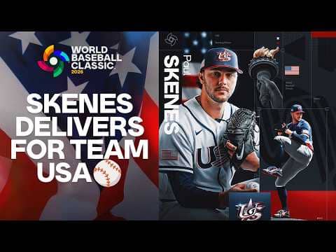 Paul Skenes SHINES for Team USA with 7 strikeouts over 4 scoreless innings against Team Mexico 🌟