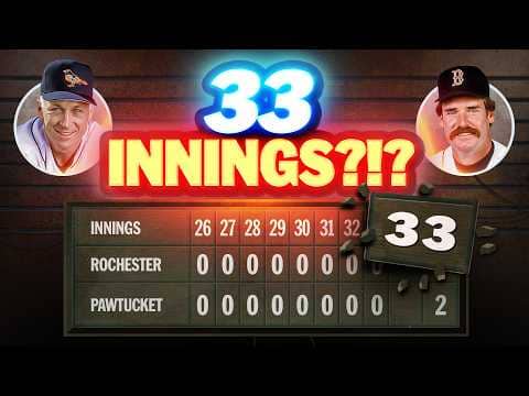 The game that wouldn’t end (Longest baseball game ever INSANE true story!)