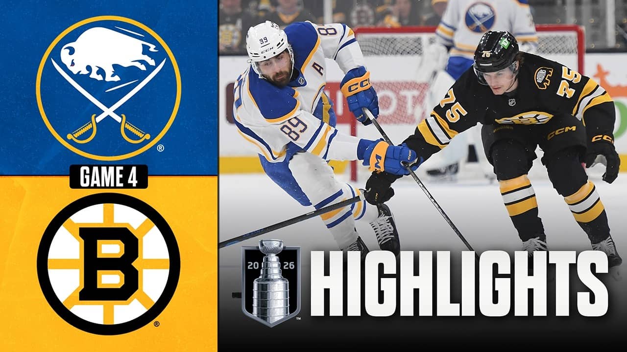 Sabres vs. Bruins | NHL Playoff Highlights | Game 4 | April 26, 2026