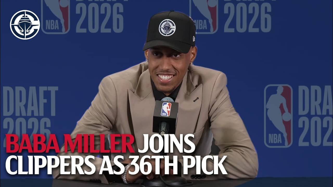 Baba Miller Joins LA Clippers as 36th Pick | NBA Draft Press Conference