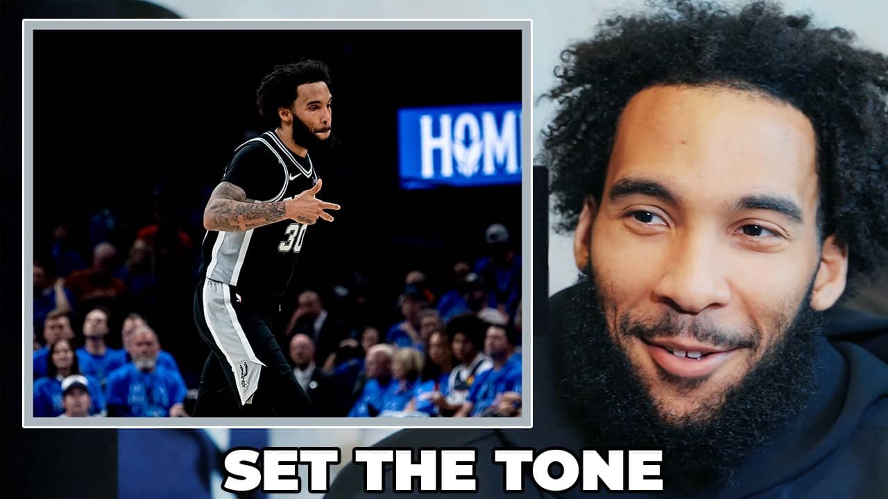 Julian Champagnie on Spurs Setting the Tone in Game 1 of Western Conference Finals vs. OKC