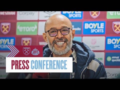LIVE: Nuno Espírito Santo's Press Conference | West Ham v Sunderland