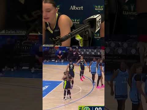 Paige Bueckers and Natasha Cloud embraced after Dallas' win over the Chicago Sky 🙌