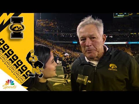 Kirk Ferentz on Iowa's win over Penn State: 'The guys don't quit' | Big Ten on NBC