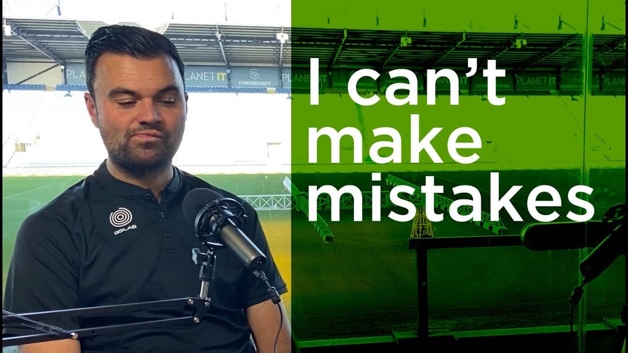 I can't make mistakes as a goalkeeper - here's some good advise