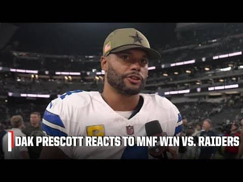 Dak Prescott says the Cowboys are honoring Marshawn Kneeland with their effort | NFL on ESPN