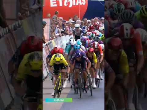 Olav Kooij comes from nowhere to take the second stage at Renewi Tour with a huge sprint 🙌🤩