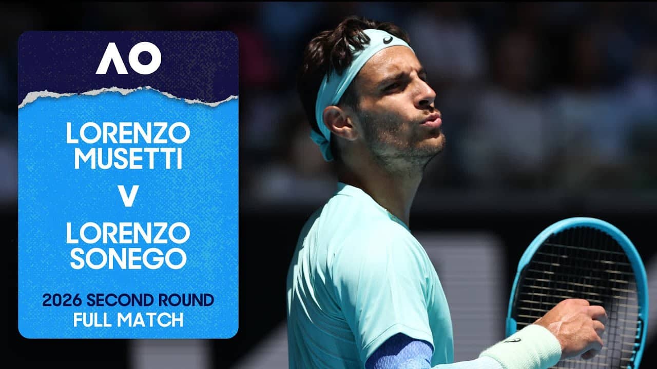 Lorenzo Musetti v Lorenzo Sonego Full Match | Australian Open 2026 Second Round