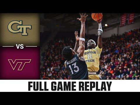 Georgia Tech vs. Virginia Tech Full Game Replay | 2025-26 ACC Men's Basketball