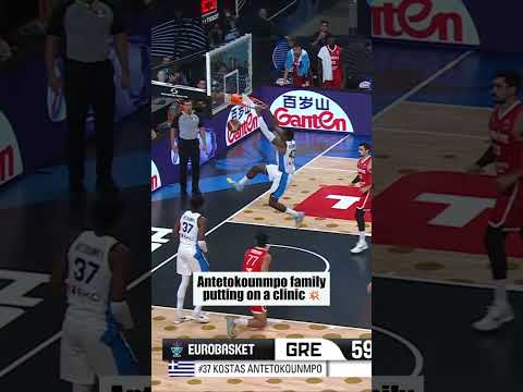 Giannis, Kostas & Thanasis bringing the show at EuroBasket 🚀🇬🇷 #EuroBasket