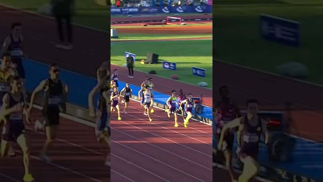 GREEN DELIVERS 🏃‍♂️ Nathan Green comes through in 3:32.46 for winning the men’s 1500m in Zagreb