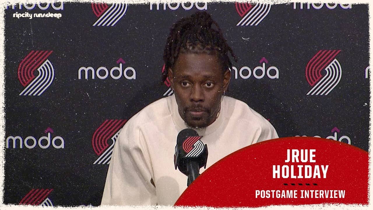 Jrue Holiday On Postseason Basketball & Being A Vet | Portland Trail Blazers | April 12, 2026