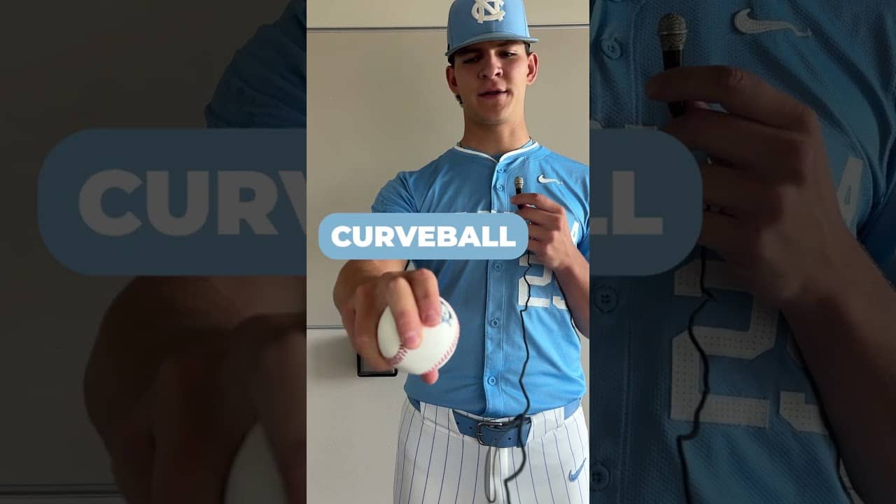 North Carolina's Jason DeCaro shows his pitch grips ⚾️ #shorts