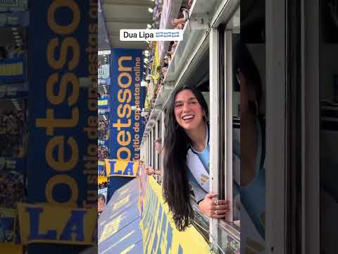 Dua Lipa at La Bombonera (via norolemodelz99/TT)