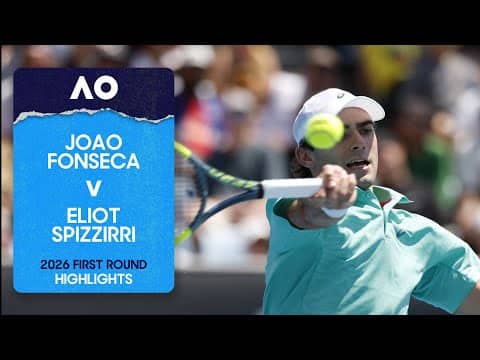 Joao Fonseca v Eliot Spizzirri Highlights | Australian Open 2026 First Round