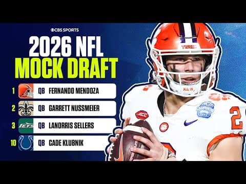 2026 NFL Mock Draft: Browns, Saints, Jets AND Colts take a quarterback in Top 10 👀