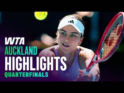 Auckland Quarterfinals featuring Jovic, Eala and more | WTA Match Highlights