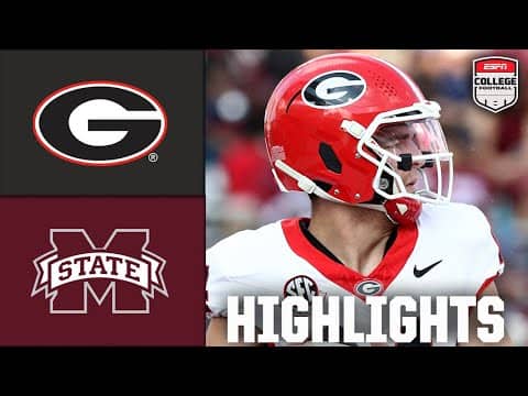 Georgia Bulldogs vs. Mississippi State Bulldogs | Full Game Highlights | ESPN College Football