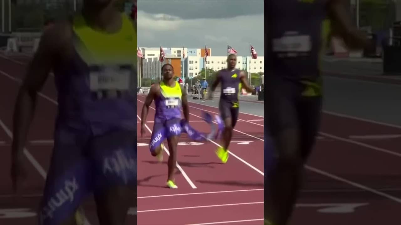 TRAYVON BROMELL BLAZES 💨 9.85 to win the men's 100m at the Lone Star Grand Prix