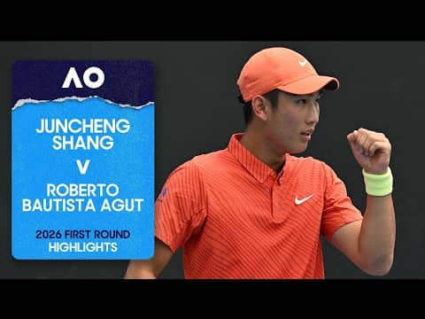 Juncheng Shang v Roberto Bautista Agut Highlights | Australian Open 2026 First Round