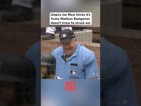 Madison Bumgarner doesn’t know he struck out and Joe West think it’s hilarious, a breakdown #mlb