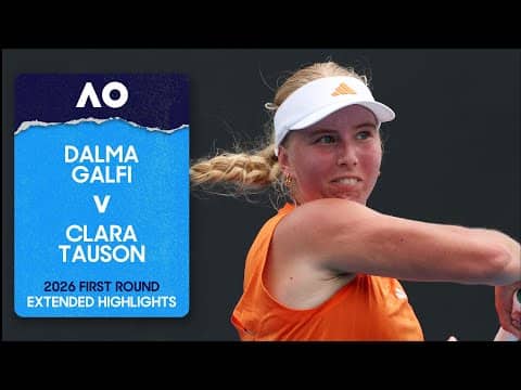 Dalma Galfi v Clara Tauson Extended Highlights | Australian Open 2026 First Round