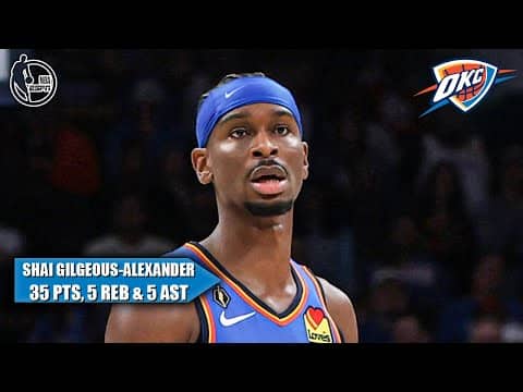 SGA DELIVERS on banner night ⚡️ 35 PTS in DOUBLE OVERTIME win vs. KD & the Rockets 😤 | NBA on ESPN