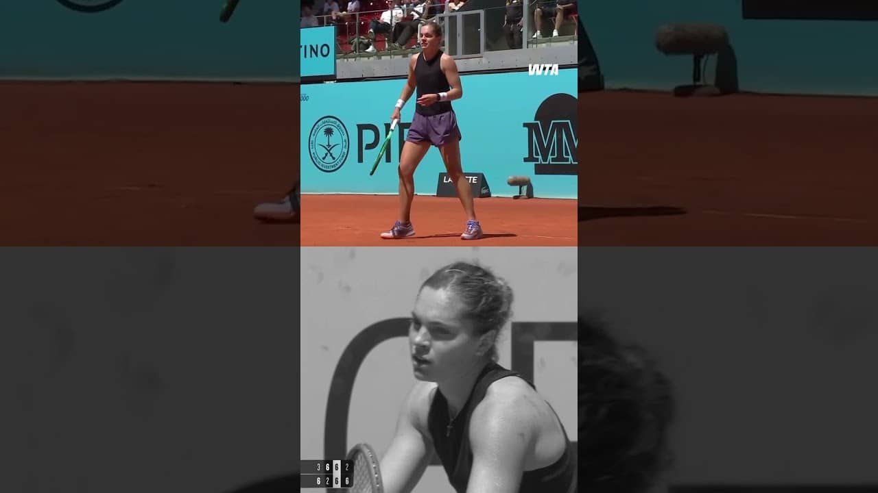 Caty McNally saved match point in style against Siniakova, backing it up in the tiebreak 😤 #MMOPEN