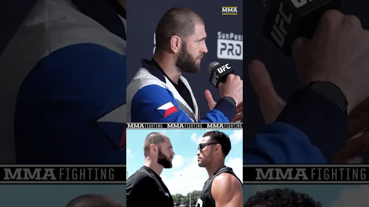 Jiri Prochazka REACTS to first faceoff with Carlos Ulberg | UFC 327 | MMA Fighting