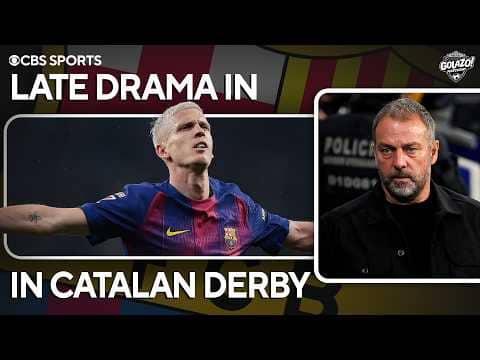 Barcelona LATE win in Catalan Derby | Olmo + Lewandowski score vs. Espanyol | Scoreline